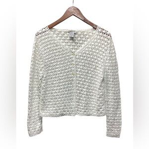 Primary Colors Crochet cropped cardigan. Size Medium